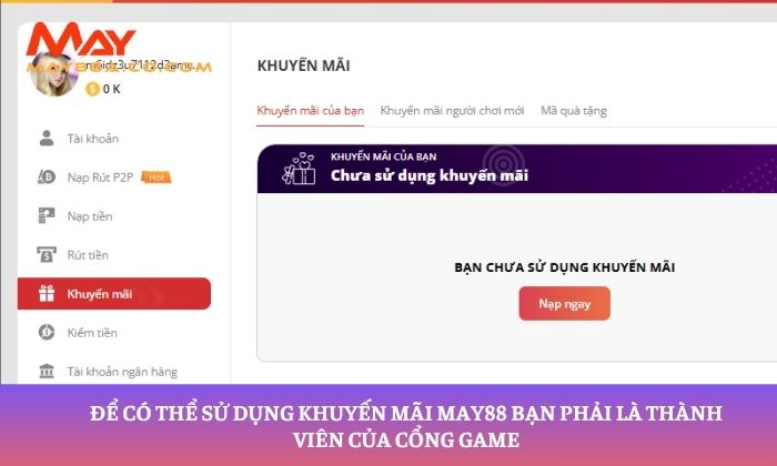 khuyến mãi May88